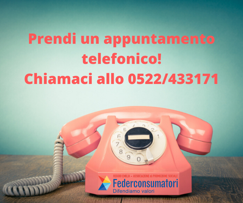 Al momento stai visualizzando Federconsumatori Reggio Emilia attiva sportello telefonico