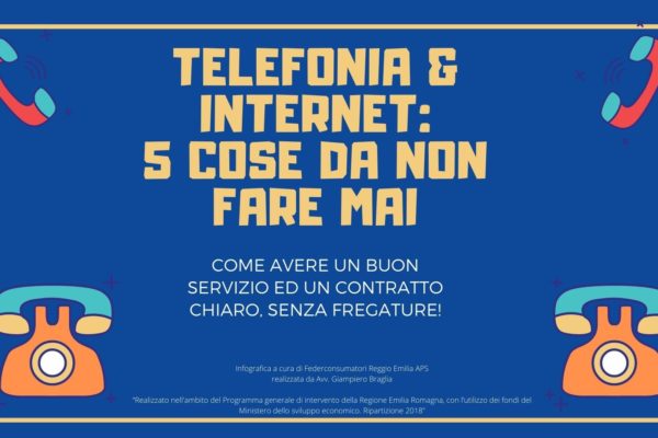 Telefonia e internet: 5 cose da non fare mai!