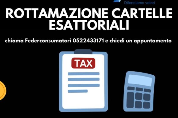 Rottamazione cartelle esattoriali: Federconsumatori Reggio Emilia è a disposizione di tutti i cittadini con l’apertura di uno sportello dedicato